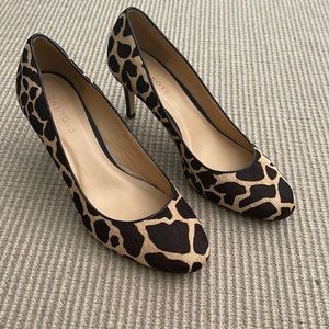 [Talbots] Leather Animal Print Pumps size 11